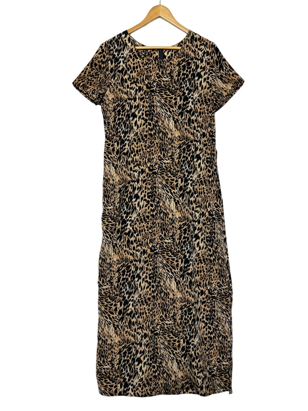 AB Studio Leopard Print Sheath Dress | Size Medium | Made in USA MEDIUM
